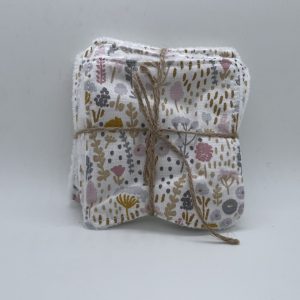 Cotons Lavables (lot de 5) Fleuris