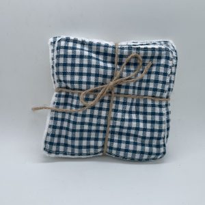 Cotons Lavables (lot de 5) VICHY BLEU